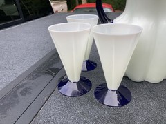 Vintage Gorgeous Morgantown Brittania Melon Pitcher And Tumbler Set