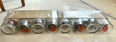 NOS Sealed Vintage Sears Merry Mushroom Glass Tumblers Set of 8 New