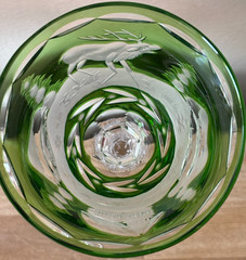 5 Bohemian Wine Glasses Game Hunting Theme Rowland Ward