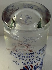 Vintage Drinking Glass Ottawa Display Fireworks Marne Michigan Native American