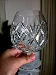 Vintage Royal BRIERLEY Crystal – ELIZABETH Cut – Brandy Glass / Glasses – 5 3/4″