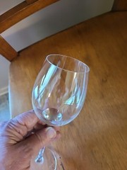 Wine Crystal Glass PAIR Studio Line by ROSENTHAL Center Stem Dome Thin Elegant