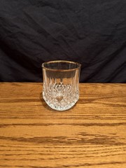 968 Old Whiskey Crystal Rocks Glass Lead Cut Crystal Tumbler With Platinum Rim