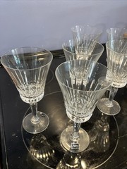 Mikasa Crystal Wimbledon Germany Set of 7 Wine Glasses From Estate