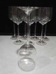 SET OF 8- MIKASA EPICURE Crystal Wine Glasses 8 7/8″