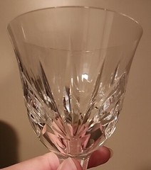 Set Of 3 Vintage German Made Pasco Cherrywood Crystal Wine Water Goblets