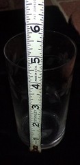 6 Vintage Clear Etched Drinking Glasses 4 1/2″ Tall