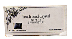 WM Dalton French Lead Crystal Cherbourg Parfait/Sour #4 Glasses Lot of 13 M5019