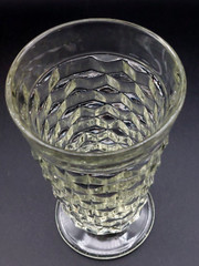 Vintage Fostoria American Pattern 6″ Crystal Clear Footed Iced Tea Glass/Tumbler
