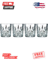Set of 4 By Waterford Crystal Tumblers – 11 oz Double Old Fashioned Collection