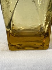 Vintage Hazel-Atlas Pebblestone Gold Glasses 1-5” & 1-4 1/4”