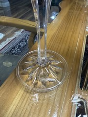 Set of 2 Fifth Ave PORTICO Water/Wine Goblets 24% Lead Crystal 8″
