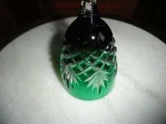 Faberge Odessa Emerald Green Crystal Colored Glass