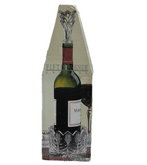 Fifth Avenue 24% Lead Crystal Portico 6 pc Wine Accessory Set, Coasters, Stopper