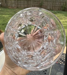 Set Of 4 Made In Italy Starburst Double Old-Fashioned Lowball Whiskey Glasses