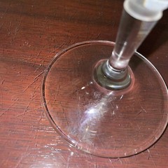 MILLER ROGASKA LAURA Crystal Wine Glass(es) Frosted Crystal Stem 8-1/2”