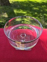 Set of 4 MCM Rosenthal Linear Silver Rim Square Foot Champagne Sherbets