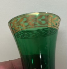 Set Of Four Vintage Bohemian Czech Jewel Tone Cordial Or Shot 2 Fl Oz Glasses