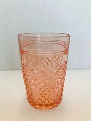 Anchor Hocking Pink Miss America Depression Glass Water Tumblers, Set of 2