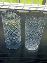 Set of (2) Stuart Crystal Highball Glasses 5 7/8″ tall.
