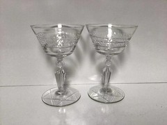 Vintage Libbey Rock Sharpe Jefferson Champagne/Tall Sherbet Excellent For Gift