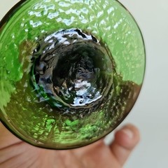 Garden Vine Green by Libbey Glass Company Water Wine Goblet 7″