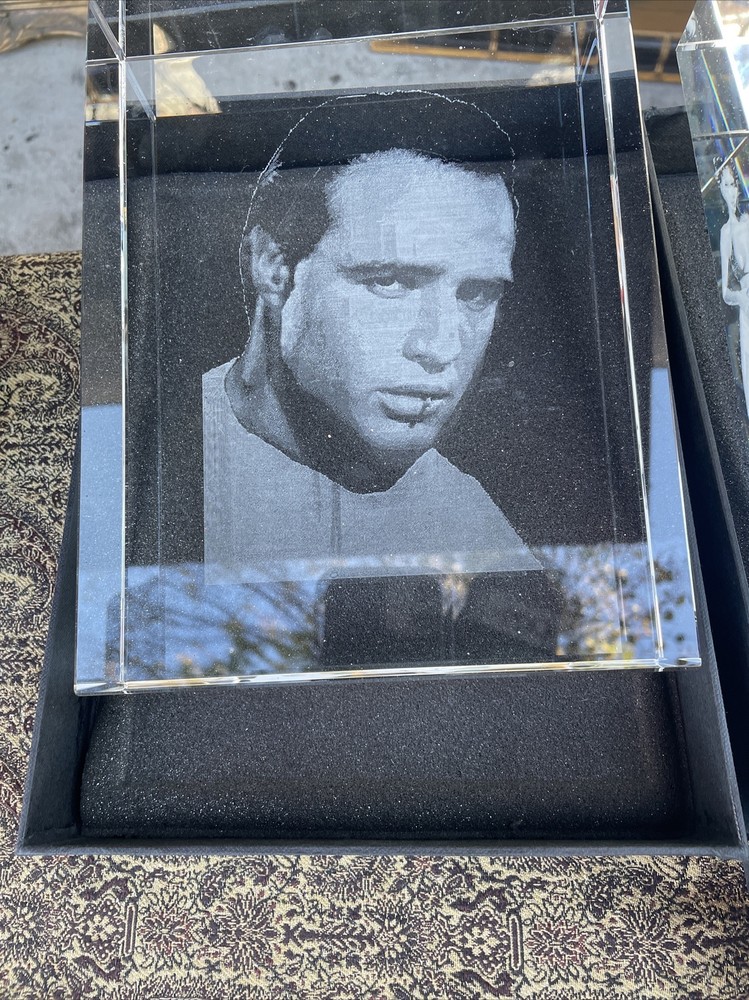«Marlon Brando» Laser art Crystal Super Rare