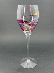 MILANO Mosaic Stained glass RED GOLD WATER GOBLETS STAINED Glass – Replacement