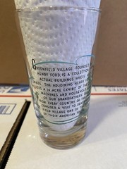 VINTAGE HARD TO FIND LIBBEY GLASS TUMBLER KNOW YOUR MICHIGAN GREENFIELD VILLAGE