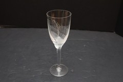 Lalique Glass Angel Champagne Flute Goblet Glass France Signed