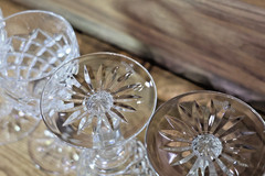 4Pc Waterford Crystal Comeragh Wine Hock / Sherry Glasses, 4-1/2″ Ireland