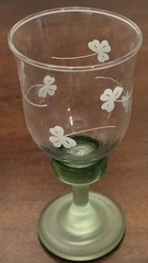 Eamon Wine Glass Dublin Hand Engraved 6 1/2″ Height