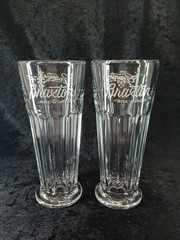 Libbey Duratuff Beer Glasses Braxton Brewing 7.5 Inches Tall