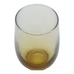 8 MCM Amber Bar Glasses Libbey Roly Poly Juice Wine Goblet Vtg Footed Highball