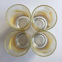Vintage Libbey Golden Wheat Drinking Glasses Juice Tumbler Set Of 8 – 6 & 12 oz