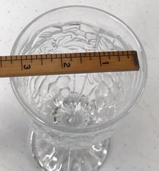 Vintage Noritake Crystal Arbor Set of 2 Wine Goblets Embossed Grapes & Leaves