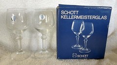 Vtg Pr Schott Zwiesel Glas Cordial Glasses Original Box FS