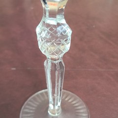 Ajka Crystal Marsala Brown Hock Goblet Lead Cut Grapes & Star Stem Wine Glass
