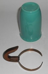 Vernon Kilns Pottery Coronado Green Tumbler w/Handle