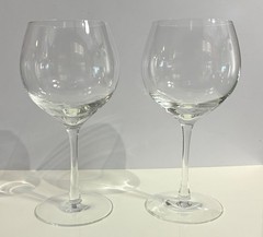 Set of 2 Judel / Tiffany 16 oz Crystal A.P. Wine Glasses, Handmade in the USA