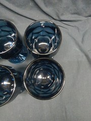 Set Of 6 Viking Georgian Bluenique Water Goblets