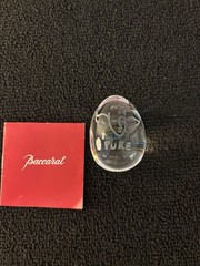 Clear Egg Angel Engraving In Baccarat Crystal