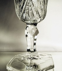 Antique EAPG Indiana Glass Gaelic Water Goblet Clear Chloris Pattern Circa 1908