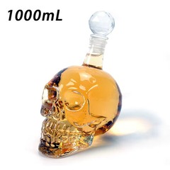 Skull Fruit Juice Decanter , Wine Bottle Glass, Gifts For Men, 1000ML,Home Decor