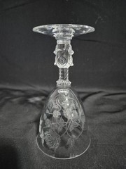 MID CENTURY HEISEY ROSE WINE GLASES SET OF 8