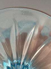 Waterford Marquis Brookside Turquoise Blue 8.5” Wine Glass Goblet Set of 4