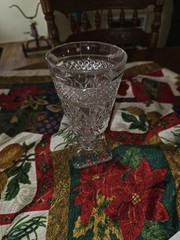Vintage Imperial Glass Company Cape Cod Clear Water Goblet. 1 Only