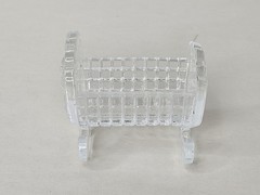 Vintage 24% Lead Crystal Cradle Forever Favors Baby Shower Gift Trinket Dish