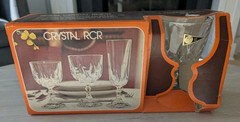RCR Crystal Wine Glasses Set of 3 Ambassador No. 2 7 1/4 oz w/ Box Italy Vintage