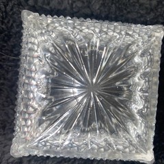 #853 Wara Lead Crystal Condiment Jar w/Spoon And Dish Made In West Germany